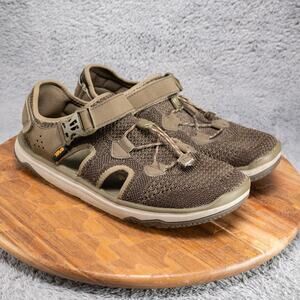 Teva Terra Float Travel Knit Mens Size 10 Sandals Brown adjustable Trail 1091811